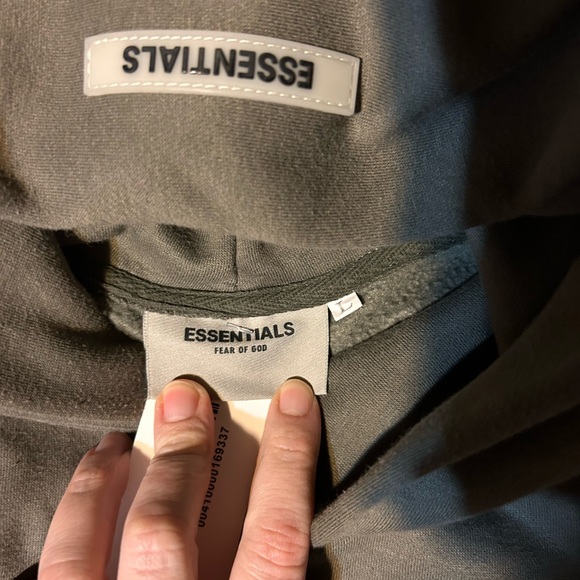 Fear of God Essentials Hoodie 'Taupe' NWOT - Picture 2 of 6